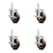 Service Caster 4 Inch High Temp Glass Filled Nylon 7/8 Inch Square Stem Caster Set with Brake SCC-SQ20S414-GFNSHT-TLB-78-4 - alternate 1